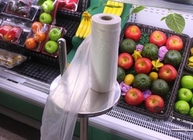 El supermercado de acero de encargo parte el tenedor plástico principal doble del bolso de ultramarinos