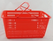 Cestas de mano plásticas flexibles de las compras/cestas de compras reutilizables con las manijas