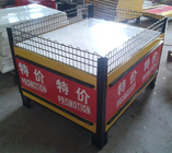 Estantes de exhibición plegables del supermercado de la promoción del metal con SGS revestido ISO9001 del polvo