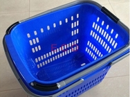 Virgen PP que rueda la cesta de compras con las ruedas/la cesta de compras de la carretilla de la tienda