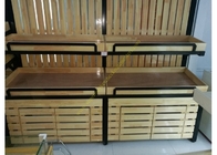 Superficie electrostática de un sólo lado al por menor de madera del espray de los estantes de exhibición del supermercado del SGS