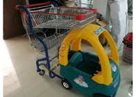Carro de la compra plástico/de acero de los niños del supermercado, carretillas de las compras del bebé