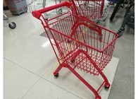 Los niños modelan el carro de la compra del supermercado/la carretilla de las compras del color rojo para los niños