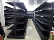 Supermercado modificado para requisitos particulares acero de la góndola que atormenta los estantes grises para la tienda
