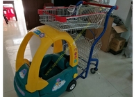 El carro del juguete de la alameda de los carros de la compra de los niños del tamaño del niño embroma la carretilla de las compras