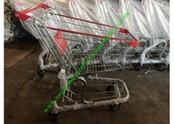 El carro de la compra de la tienda/del supermercado/la carretilla del cargo con la PU rueda