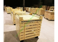 Soporte de fruta de madera del hipermercado durable con la barandilla de acrílico en el top